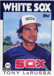 1986 Topps Baseball Cards      531     Tony LaRussa MG